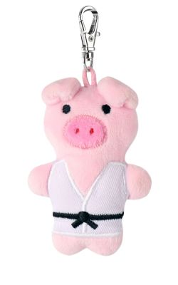 Nøglering med plys gris