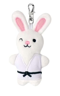 Nøglering med plys kanin